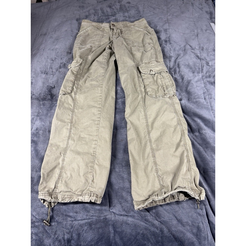 Garage Emery Cargo‎ Pants Women Green Flap Pockets Military Utility Size 05